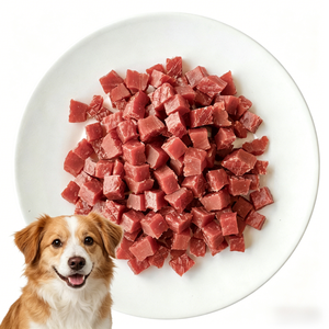 OEM Wholesale Bulk Natural Grain Free High Protein Beef Cubes Cat & Dog Food Snacks