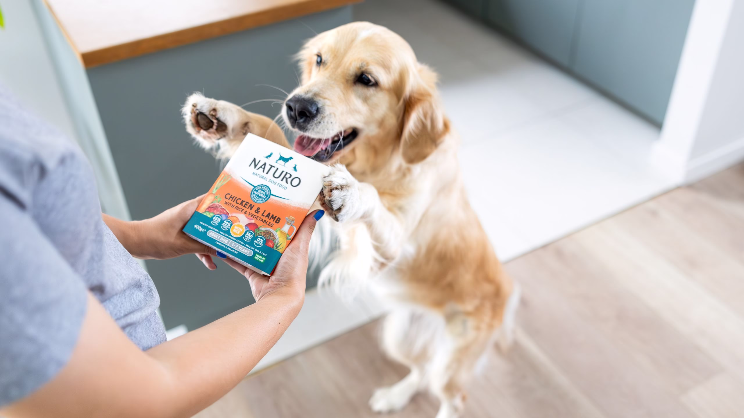 Naturo natural pet food range in foil trays