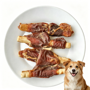 Private Label Natural Grain Free Vitamin Rich High Protein Duck Gizzard Wrapped Sticks