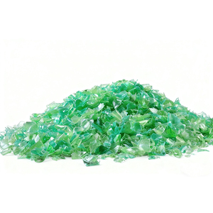 Continuous Large Bulk Supply Factory Direct Hot Washed Green PET Flakes Low Impurity