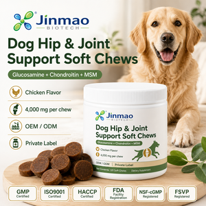 OEM Private Label Dog Hip & Joint Supplement Soft Chews Glucosamine Chondroitin MSM